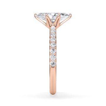 Hollywood Ring Marquise Diamant Rotgold Rubin 1882