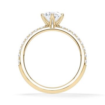 Hollywood Ring Oval Diamant Gelbgold Rubin 1883