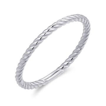 Kordelring Silber 925 rhodiniert Gisser R432