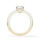 Ring Hidden Halo Cushion Gelbgold Rubin 1898