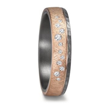 Eheringe Tantal Roségold 585 Brillant TeNo 59764