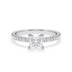 Verlobungsring Hollywood Weißgold 750 Prinzess 1,270 ct Pavé – Rubin RU-1885