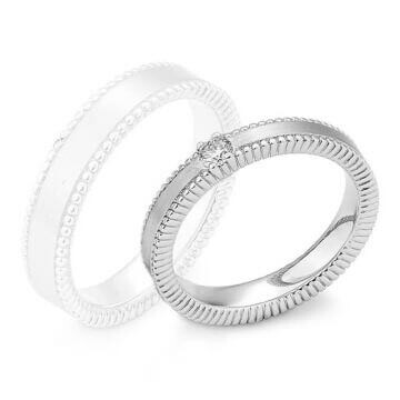 Partnerringe Silber 925 Lab-Grown Diamant Breuning 44-980270/28