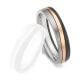 Herrenring Surfing Colors Zirkonium & Roségold & Titan Ruesch 14/20020