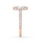 Ring Classic Hidden Halo Marquise Diamant Rotgold Rubin 1901
