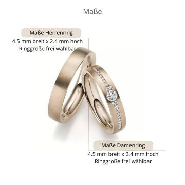 Trauringe Haselnussgold Brillant Gerstner 31329
