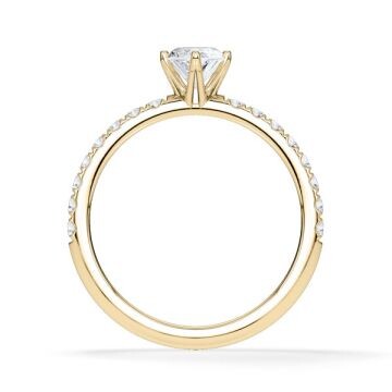 Hollywood Ring Marquise Diamant Gelbgold Rubin 1882