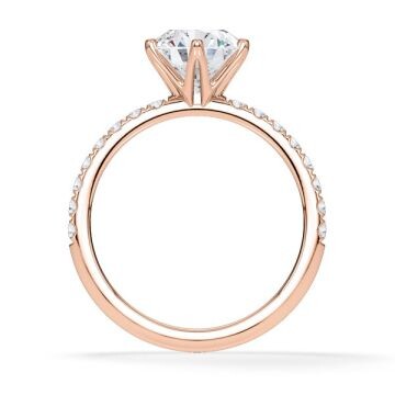 Hollywood Ring Brillant Rotgold Rubin 1888
