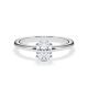 Verlobungsring Weißgold 750 mit 0,5 ct Oval-Diamant & Hidden Halo Diamantakzenten – Rubin RU-1902-29