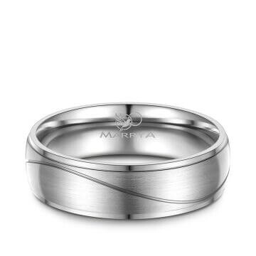 Herrenring Titan mit Wellenfuge Marrya TI-37