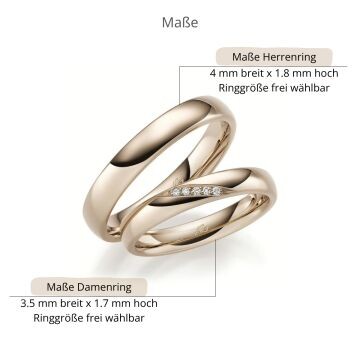 Trauringe Haselnussgold Brillant Gerstner 31283