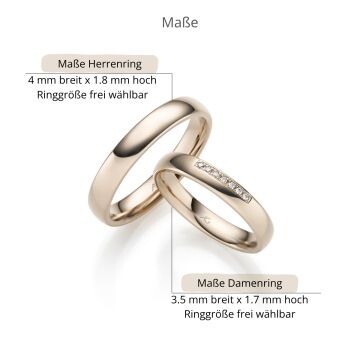 Trauringe Haselnussgold Brillant Gerstner 31472