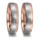 Trauringe Tantal Roségold 750 Eismatt TNO606509-08