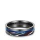 Eheringe Black Titanium Blue Ocean Zirkonia Marrya BT-14