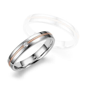 Trauringe Partnerringe Silber & Gold Marrya SG-A-06