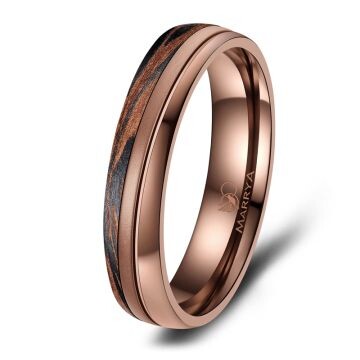 Eheringe Partnerringe Carbon Bronce Design Marrya CB-01