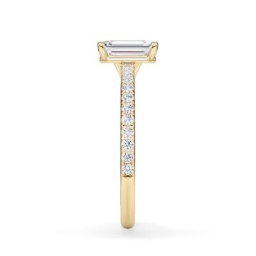 Ring Hidden Halo Emerald Gelbgold Rubin 1899