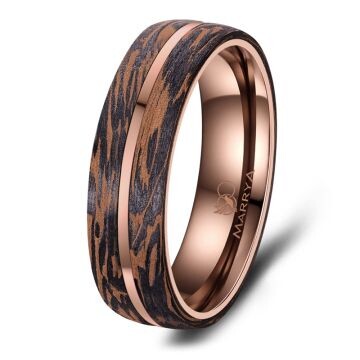 Herrenring Carbon Bronce Design Marrya CB-02