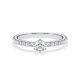 Verlobungsring Hollywood Weißgold 750 Brillant 0,570 ct Pavé – Rubin RU-1889
