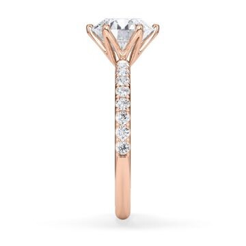 Hollywood Ring Brillant Rotgold Rubin 1888