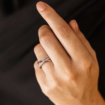 Gisser Ring Silber Daily Essentials R311 an Hand