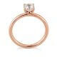 Verlobungsring Cushion Rotgold Lab-Grown Diamant Breuning 41-06318