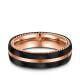 Herrenring Edelstahl rosé Carbon Marrya CA-03