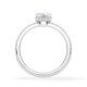 Ring Hidden Halo Platin Rubin 1900