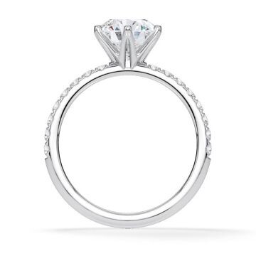 Hollywood Ring Brillant Platin Rubin 1888