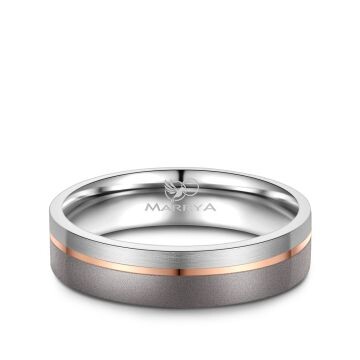 Herrenring Tantal Titan Rosé plattiert Marrya TA-03