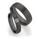 Schwarze Eheringe Zirkonium Diamanten Ruesch 14/30110 & 14/30120