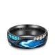 Trauringe Black Titanium Blue Ocean Zirkonia Marrya BT-15