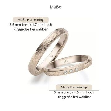 Eheringe Haselnuss-Gold Brillant Gerstner 31506