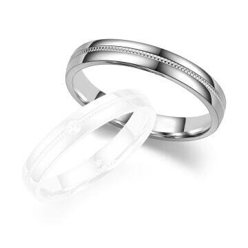 Trauringe Partnerringe Silber & Gold Marrya SG-C-06