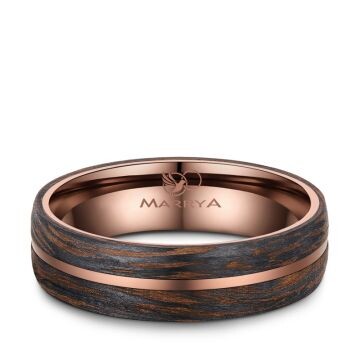 Herrenring Carbon Bronce Design Marrya CB-02