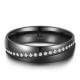 Eheringe Black Titanium Diamant Marrya BT-C-08
